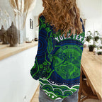 Personalised Barramundi Fishing Women Casual Shirt Aboriginal Dot Art Fierce Fish