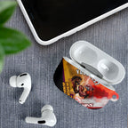 Personalized Brisbane Broncos vs Dolphins AirPods Case Battle Epic Lightning Storm Mascot