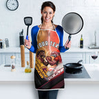 Personalized Brisbane Broncos vs Dolphins Apron Battle Epic Lightning Storm Mascot