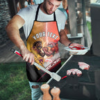 Personalized Brisbane Broncos vs Dolphins Apron Battle Epic Lightning Storm Mascot