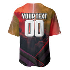 Personalized Brisbane Broncos vs Dolphins Baseball Jersey Battle Epic Lightning Storm Mascot