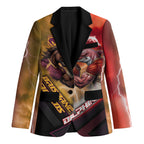 Personalized Brisbane Broncos vs Dolphins Blazer Battle Epic Lightning Storm Mascot