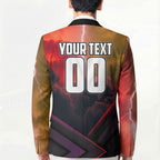 Personalized Brisbane Broncos vs Dolphins Blazer Battle Epic Lightning Storm Mascot