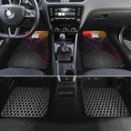Personalized Brisbane Broncos vs Dolphins Car Mats Battle Epic Lightning Storm Mascot