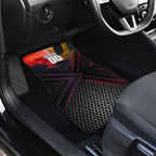 Personalized Brisbane Broncos vs Dolphins Car Mats Battle Epic Lightning Storm Mascot