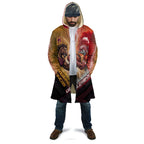 Personalized Brisbane Broncos vs Dolphins Cloak Battle Epic Lightning Storm Mascot
