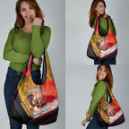 Personalized Brisbane Broncos vs Dolphins Grocery Bag Battle Epic Lightning Storm Mascot