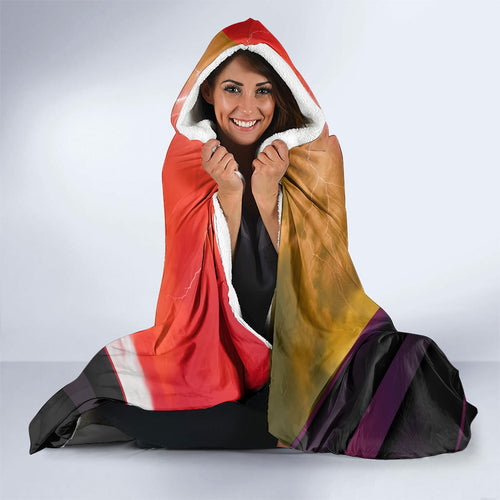 Personalized Brisbane Broncos vs Dolphins Hooded Blanket Battle Epic Lightning Storm Mascot