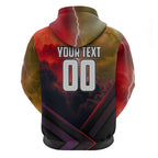 Personalized Brisbane Broncos vs Dolphins Hoodie Battle Epic Lightning Storm Mascot