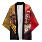 Personalized Brisbane Broncos vs Dolphins Kimono Battle Epic Lightning Storm Mascot