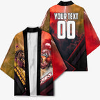 Personalized Brisbane Broncos vs Dolphins Kimono Battle Epic Lightning Storm Mascot