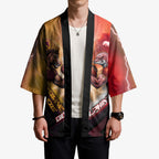 Personalized Brisbane Broncos vs Dolphins Kimono Battle Epic Lightning Storm Mascot