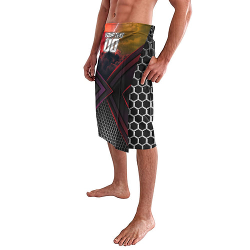 Personalized Brisbane Broncos vs Dolphins Lavalava Battle Epic Lightning Storm Mascot