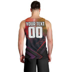 Personalized Brisbane Broncos vs Dolphins Men Tank Top Battle Epic Lightning Storm Mascot