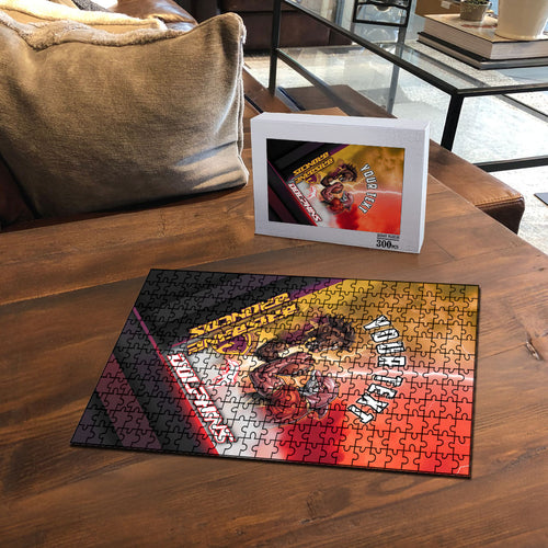 Personalized Brisbane Broncos vs Dolphins Puzzle Battle Epic Lightning Storm Mascot