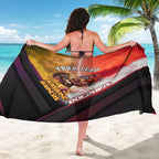 Personalized Brisbane Broncos vs Dolphins Sarong Battle Epic Lightning Storm Mascot