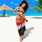 Personalized Brisbane Broncos vs Dolphins Sarong Battle Epic Lightning Storm Mascot