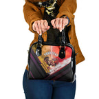 Personalized Brisbane Broncos vs Dolphins Shoulder Handbag Battle Epic Lightning Storm Mascot