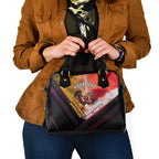 Personalized Brisbane Broncos vs Dolphins Shoulder Handbag Battle Epic Lightning Storm Mascot