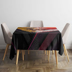 Personalized Brisbane Broncos vs Dolphins Tablecloth Battle Epic Lightning Storm Mascot