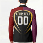 Personalized Brisbane Broncos vs Dolphins Fusion Blazer Hybrid Mascot Lightning Graphic With Hexagon Honeycomb
