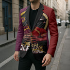 Personalized Brisbane Broncos vs Dolphins Fusion Blazer Hybrid Mascot Lightning Graphic With Hexagon Honeycomb