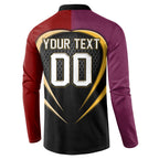 Personalized Brisbane Broncos vs Dolphins Fusion Button Sweatshirt Hybrid Mascot Lightning Graphic With Hexagon Honeycomb