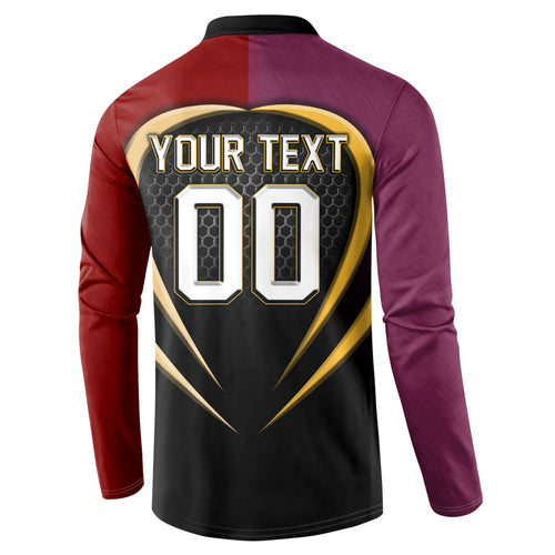Personalized Brisbane Broncos vs Dolphins Fusion Button Sweatshirt Hybrid Mascot Lightning Graphic With Hexagon Honeycomb