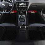 Personalized Brisbane Broncos vs Dolphins Fusion Car Mats Hybrid Mascot Lightning Graphic With Hexagon Honeycomb