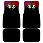 Personalized Brisbane Broncos vs Dolphins Fusion Car Mats Hybrid Mascot Lightning Graphic With Hexagon Honeycomb
