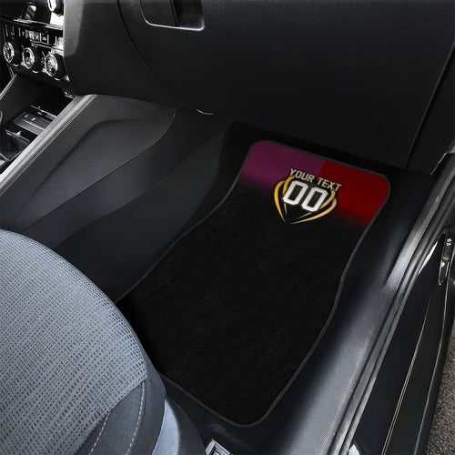 Personalized Brisbane Broncos vs Dolphins Fusion Car Mats Hybrid Mascot Lightning Graphic With Hexagon Honeycomb