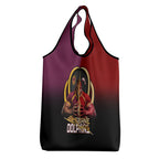 Brisbane Broncos vs Dolphins Fusion Grocery Bag Hybrid Mascot Lightning Graphic With Hexagon Honeycomb