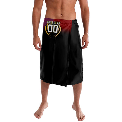 Personalized Brisbane Broncos vs Dolphins Fusion Lavalava Hybrid Mascot Lightning Graphic With Hexagon Honeycomb