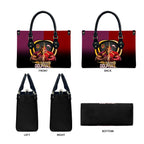 Brisbane Broncos vs Dolphins Fusion Leather Bag Hybrid Mascot Lightning Graphic With Hexagon Honeycomb