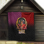 Brisbane Broncos vs Dolphins Fusion Quilt Hybrid Mascot Lightning Graphic With Hexagon Honeycomb
