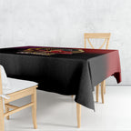 Brisbane Broncos vs Dolphins Fusion Tablecloth Hybrid Mascot Lightning Graphic With Hexagon Honeycomb