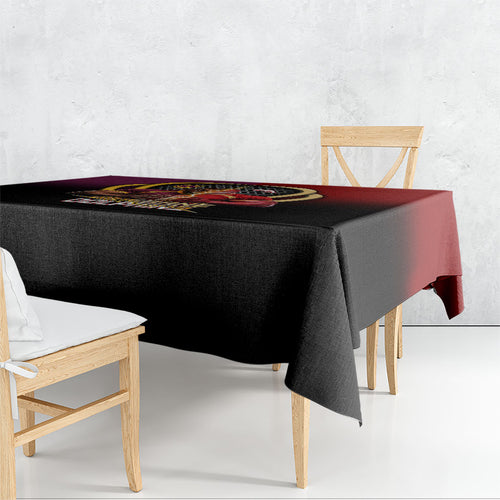 Brisbane Broncos vs Dolphins Fusion Tablecloth Hybrid Mascot Lightning Graphic With Hexagon Honeycomb