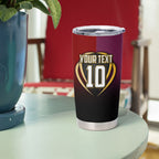 Personalized Brisbane Broncos vs Dolphins Fusion Tumbler Cup Hybrid Mascot Lightning Graphic With Hexagon Honeycomb