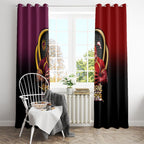 Brisbane Broncos vs Dolphins Fusion Window Curtain Hybrid Mascot Lightning Graphic With Hexagon Honeycomb