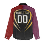 Personalized Brisbane Broncos vs Dolphins Fusion Women Casual Shirt Hybrid Mascot Lightning Graphic With Hexagon Honeycomb