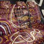 Aboriginal Barramundi Fishing Fear What Lurks Below Back Car Seat Cover Indigenous Australian Dot Predatory Fish