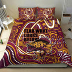 Aboriginal Barramundi Fishing Fear What Lurks Below Bedding Set Indigenous Australian Dot Predatory Fish