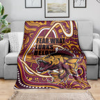 Aboriginal Barramundi Fishing Fear What Lurks Below Blanket Indigenous Australian Dot Predatory Fish