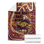 Aboriginal Barramundi Fishing Fear What Lurks Below Blanket Indigenous Australian Dot Predatory Fish