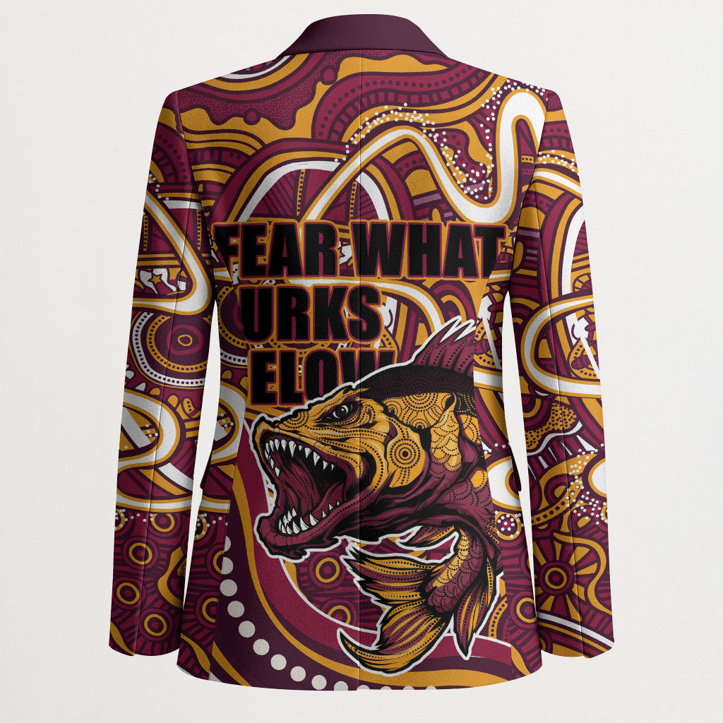 Aboriginal Barramundi Fishing Fear What Lurks Below Blazer Indigenous Australian Dot Predatory Fish