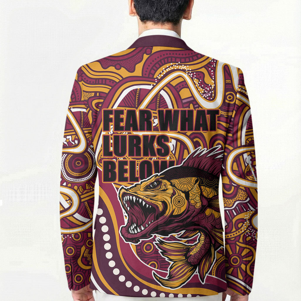 Aboriginal Barramundi Fishing Fear What Lurks Below Blazer Indigenous Australian Dot Predatory Fish