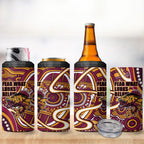 Aboriginal Barramundi Fishing Fear What Lurks Below 4 in 1 Can Cooler Tumbler Indigenous Australian Dot Predatory Fish