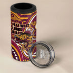 Aboriginal Barramundi Fishing Fear What Lurks Below 4 in 1 Can Cooler Tumbler Indigenous Australian Dot Predatory Fish