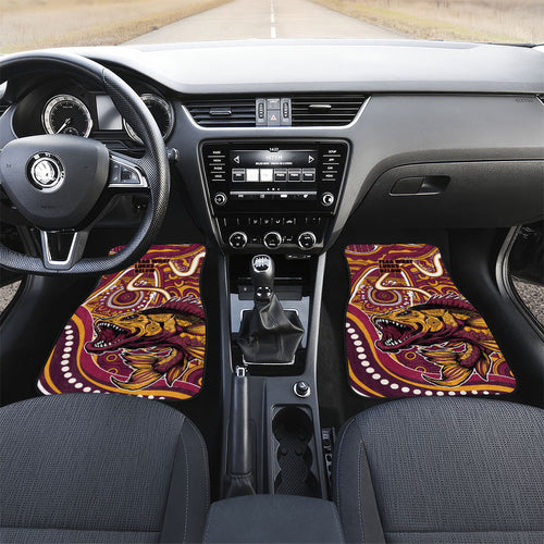Aboriginal Barramundi Fishing Fear What Lurks Below Car Mats Indigenous Australian Dot Predatory Fish