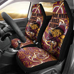 Aboriginal Barramundi Fishing Fear What Lurks Below Car Seat Cover Indigenous Australian Dot Predatory Fish